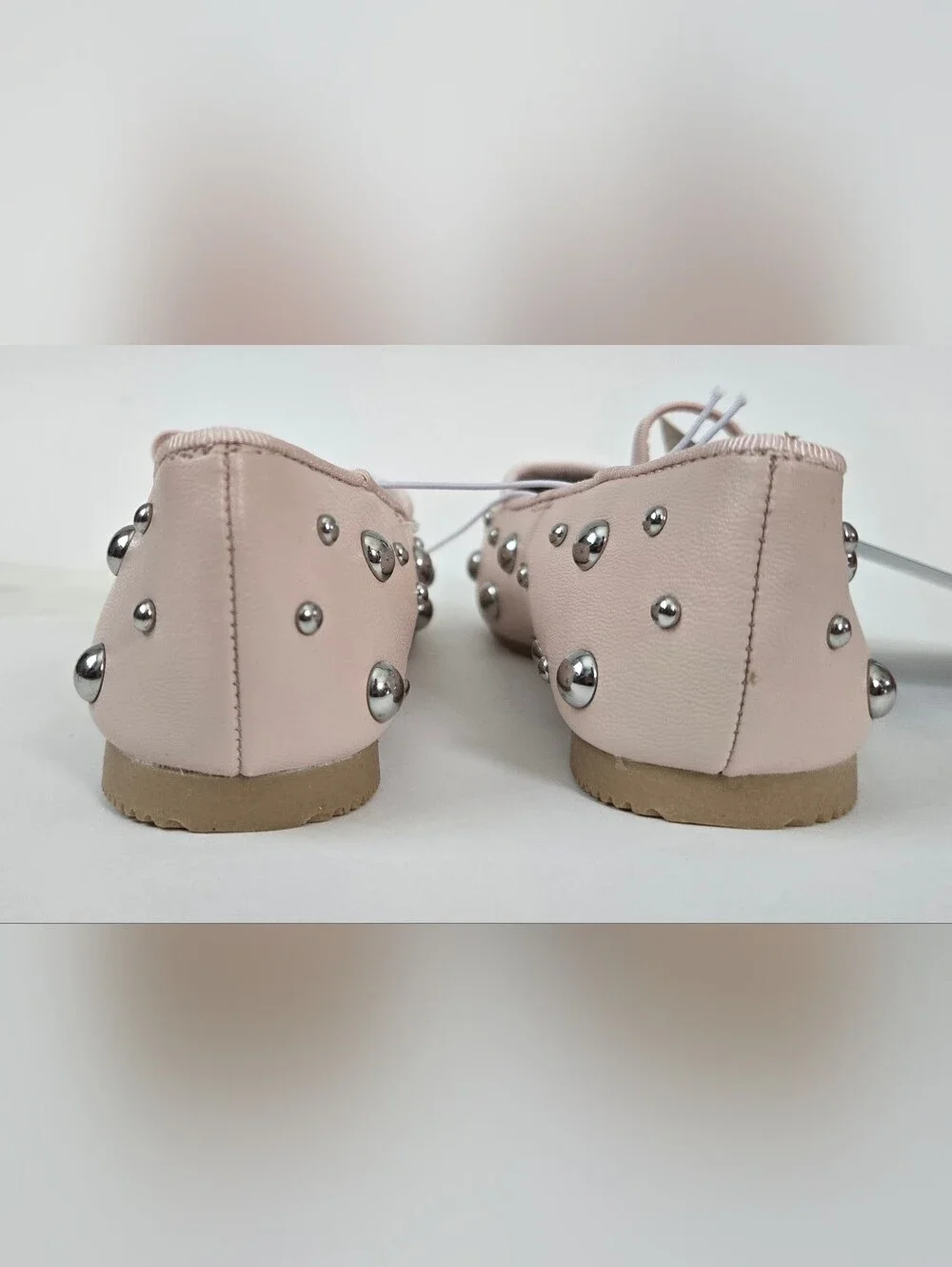 NEW Cat & Jack Pink Heather Stud Ballet Flats Toddler Girls Size 6